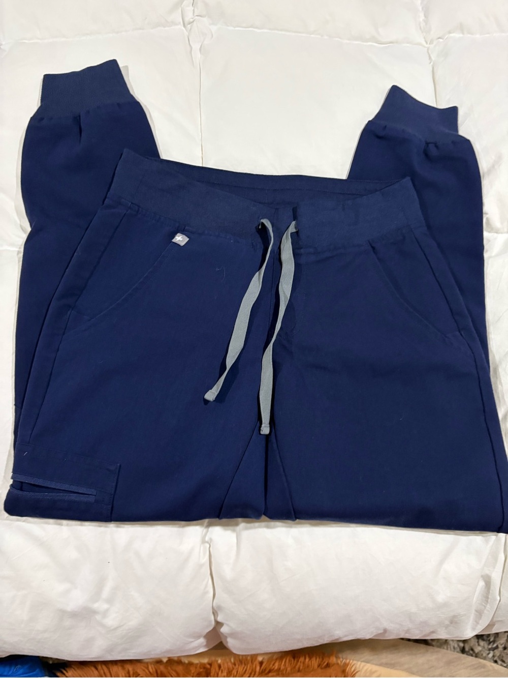 Figs XXS/P Navy Drawstring Jogger Pants for Women